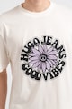 HUGO Стандартна тениска Nune с шарка Мъже