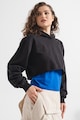 HUGO Kapucnis crop pulóver mintával női