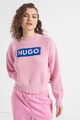 HUGO Sloger logós bordázott pulóver női