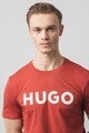 HUGO Тениска Dulivio с контрастно лого Мъже