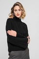 Vero Moda Bordázott pulóver rövid gallérral női