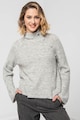Vero Moda Bordázott pulóver rövid gallérral női