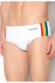 Dsquared2 Slip alb cu dungi multicolore Barbati