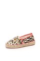 Colors of California Espadrile de piele cu animal print Femei