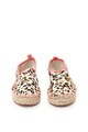 Colors of California Espadrile de piele cu animal print Femei