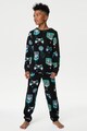 Marks & Spencer Mintás hosszú pizsama Fiú