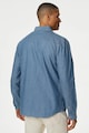 Marks & Spencer Дънкова риза Oxford с джоб на гърдите Мъже