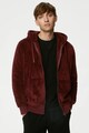 Marks & Spencer Cipzáros bolyhos pulóver kapucnival férfi