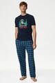 Marks & Spencer Mintás pizsamapóló férfi