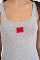HUGO Top slim fit cu aplicatie logo Femei