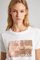 Pepe Jeans London Kerek nyakú póló logómintával női