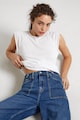 Pepe Jeans London Tricou din amestec de in cu maneci raglan Femei