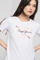 Pepe Jeans London Tricou de bumbac cu imprimeu logo Kallan Femei