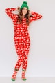 FAMILYSTA® Pijama lunga cu tematica de Craciun Femei