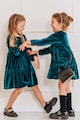 FAMILYSTA® Кадифена рокля с овално деколте Момичета