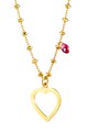 Loisir by Oxette 18 karátos aranybevonatú nyaklánc szív alakú medállal női
