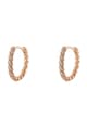 Loisir by Oxette 18 karátos aranybevonatú fülbevaló kristályokkal női