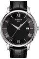 Tissot Ceas negru cu model crocodil Tissot Tradition Barbati