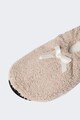 DeFacto Papuci de casa din material teddy cu funde Femei