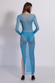 SENSEE Camasa de noapte transparenta cu slit lateral adanc Femei