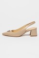 GUESS Pantofi slingback de piele cu varf ascutit Femei