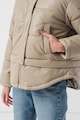 DKNY Puffos bélelt műbőr télikabát női