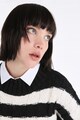 COLIN'S Ejtett ujjú csíkos pulóver női