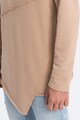 OMBRE Oslo pamuttartalmú pulóver aszimmetrikus alsó szegéllyel férfi