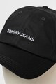 Tommy Jeans Sapca de bumbac organic cu logo brodat Femei