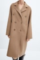 Mango Picarol bő fazonú dupla gombsoros gyapjútartalmú kabát női