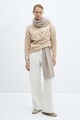Mango Vintage pulóver geometrikus mintával női