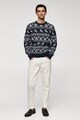 Mango Sled téli mintájú pulóver férfi