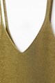 Mango Kling fényes hatású bővülő fazonú ruha V alakú nyakrésszel női