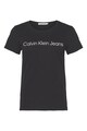 CALVIN KLEIN JEANS Тениска по тялото с овално деколте Жени
