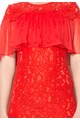 NISSA Дантелена рокля в червено с детайли от коприна Жени