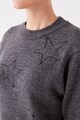 LC WAIKIKI Kerek nyakú csillagmintás pulóver női