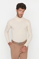 Trendyol Рипсен пуловер с поло Мъже