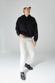 Trendyol Bő fazonú kapucnis pulóver rugalmas mandzsettákkal férfi