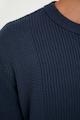 FINN FLARE Памучен пуловер с овално деколте Мъже