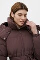 FINN FLARE Pihével bélelt hosszú télikabát kapucnival női