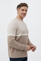 FINN FLARE Памучен пуловер с овално деколте Мъже