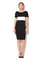 Maiocci Rochie bodycon neagra cu insertie alb murdar Femei