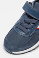 Geox Pantofi sport cu inchidere velcro si garnituri din piele ecologica Alben Baieti