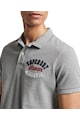 SUPERDRY Тениска Superstate с яка и бродирано лого Мъже