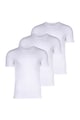 Lacoste Set de tricouri slim fit cu decolteu la baza gatului - 3 piese Barbati