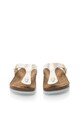 Birkenstock Papuci flip-flop alb prafuit cu model reptila Gizeh Femei