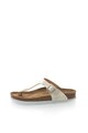 Birkenstock Papuci flip-flop alb prafuit cu model reptila Gizeh Femei