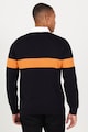 AC&Co Colorblock dizájnos pulóver gallérral férfi