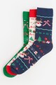 LC WAIKIKI Karácsonyi mintás hosszú szárú zokni szett - 3 pár férfi
