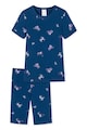 Schiesser Pijama de bumbac cu imprimeu grafic Fete